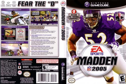 Madden NFL 2005 (Europe) Cover - Click for full size image